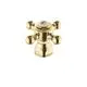 KLUDI-Ersatzteil-Kreuzgriff-mit-Haube-Beschriftung-Cold-messing-7530045-00 gallery number 1